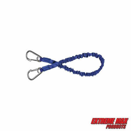 Extreme Max 3006.2906 BoatTector High-Strength Line SnubberStorage Bungee Value-24" w Medium Hooks Blue 3006.2906